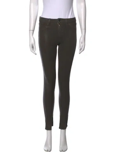 Pre-owned L'agence Skinny Leg Pants In Grey