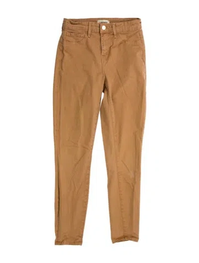 Pre-owned L'agence Skinny Leg Pants In Neutral