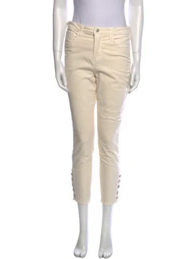 Pre-owned L'agence Skinny Leg Pants In Neutral