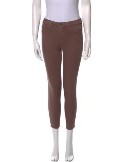 Pre-owned L'agence Skinny Leg Pants In Neutral