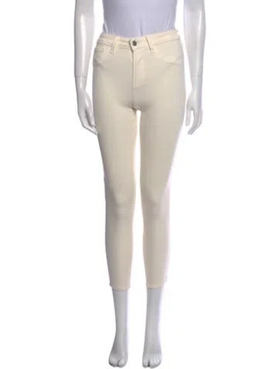 Pre-owned L'agence Skinny Leg Pants In Neutral