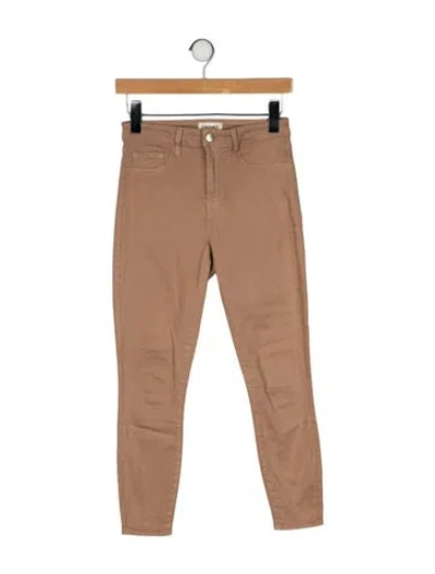 Pre-owned L'agence Skinny Leg Pants In Neutral