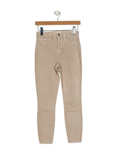 Pre-owned L'agence Skinny Leg Pants In Neutral
