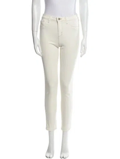 Pre-owned L'agence Skinny Leg Pants In Neutral