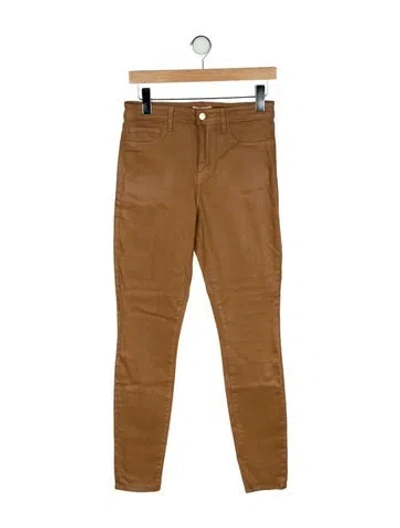 Pre-owned L'agence Skinny Leg Pants In Neutral
