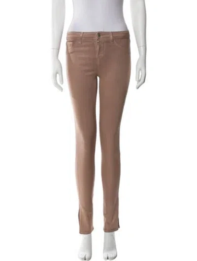 Pre-owned L'agence Skinny Leg Pants In Neutral