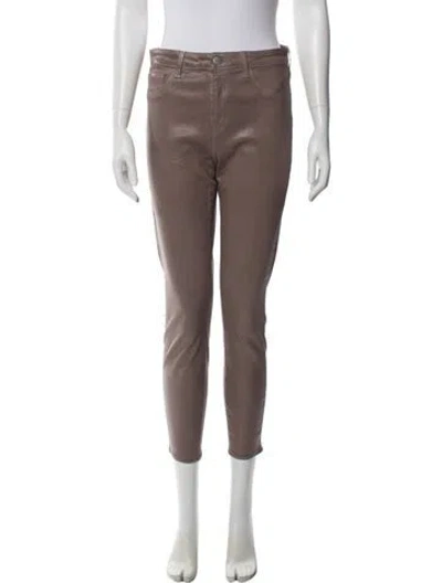 Pre-owned L'agence Skinny Leg Pants In Neutral