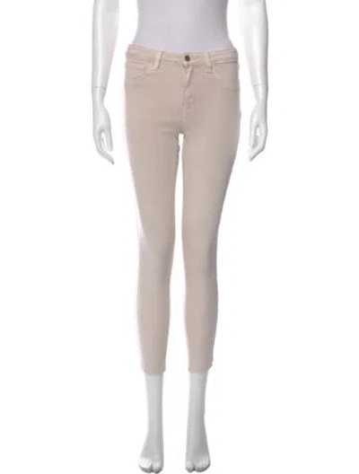 Pre-owned L'agence Skinny Leg Pants In Neutral