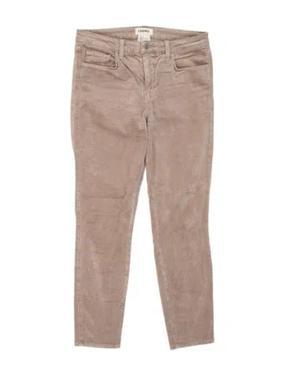 Pre-owned L'agence Skinny Leg Pants In Neutral