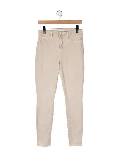 Pre-owned L'agence Skinny Leg Pants In Neutral