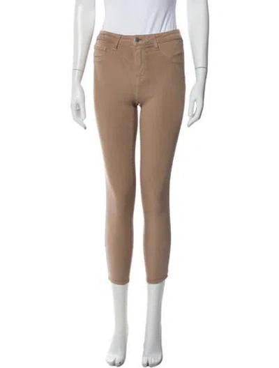 Pre-owned L'agence Skinny Leg Pants In Neutral