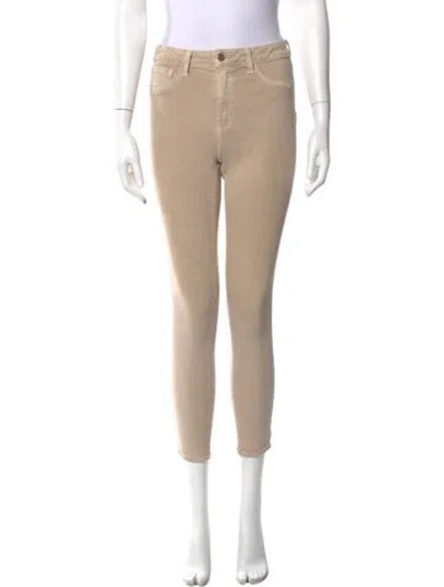 Pre-owned L'agence Skinny Leg Pants In Neutral