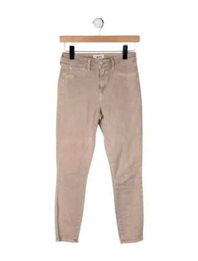 Pre-owned L'agence Skinny Leg Pants In Neutral