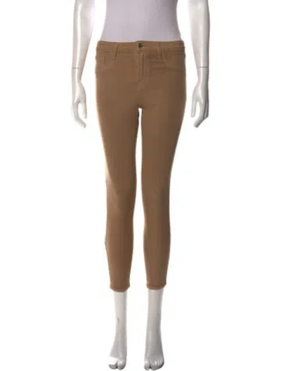 Pre-owned L'agence Skinny Leg Pants In Neutral