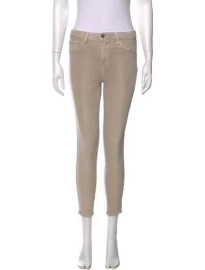 Pre-owned L'agence Skinny Leg Pants In Neutral