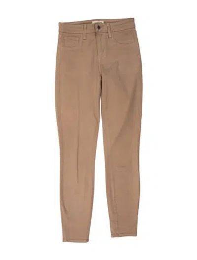 Pre-owned L'agence Skinny Leg Pants In Neutral