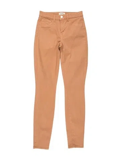Pre-owned L'agence Skinny Leg Pants In Neutrals
