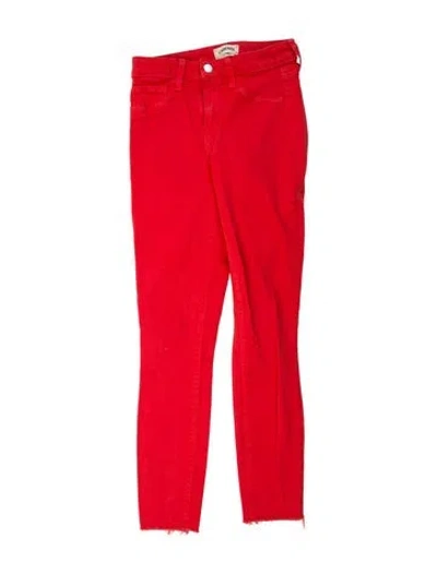 Pre-owned L'agence Skinny Leg Pants In Orange