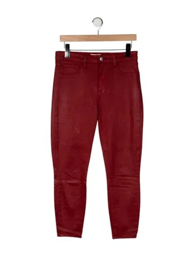 Pre-owned L'agence Skinny Leg Pants In Orange