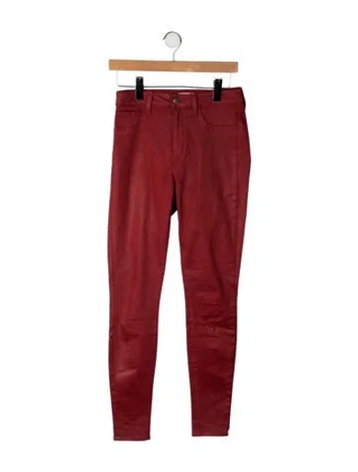 Pre-owned L'agence Skinny Leg Pants In Orange