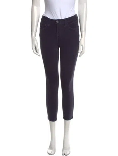 Pre-owned L'agence Skinny Leg Pants In Purple