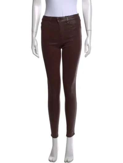 Pre-owned L'agence Skinny Leg Pants W/ Tags In Brown