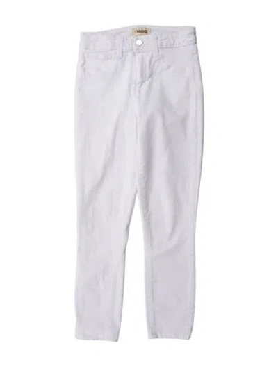 Pre-owned L'agence Skinny Leg Pants In White