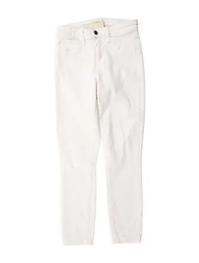 Pre-owned L'agence Skinny Leg Pants In White