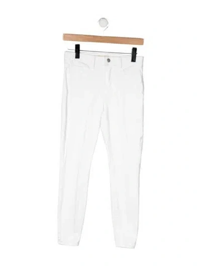Pre-owned L'agence Skinny Leg Pants In White