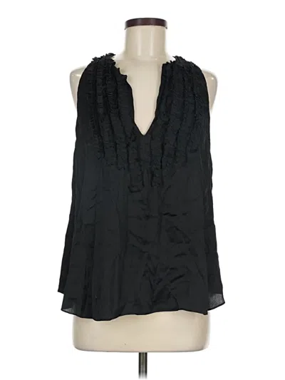 Pre-owned L'agence Sleeveless Blouse In Black