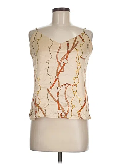 Pre-owned L'agence Sleeveless Blouse In Gold