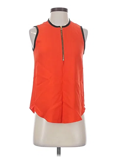 Pre-owned L'agence Sleeveless Blouse In Orange
