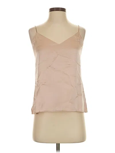 Pre-owned L'agence Sleeveless Blouse In Tan
