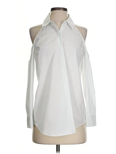 Pre-owned L'agence Sleeveless Blouse In White