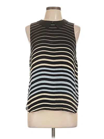 Pre-owned L'agence Sleeveless Top Black High Neck Tops