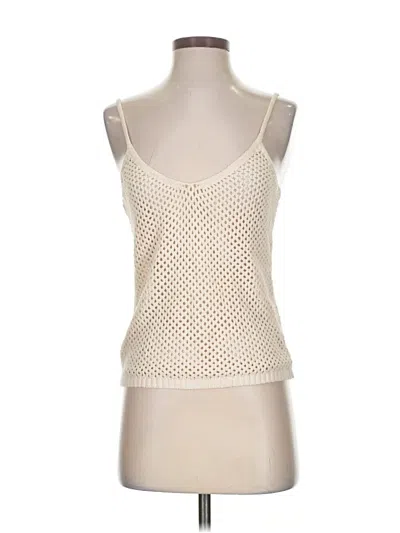 Pre-owned L'agence Sleeveless Top Ivory Sweetheart Neckline Tops In White