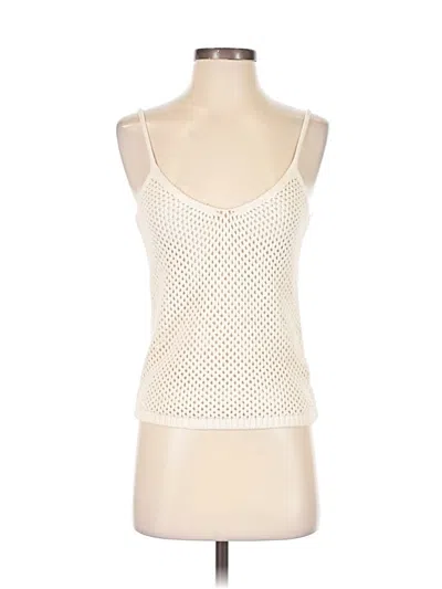 Pre-owned L'agence Sleeveless Top Ivory Sweetheart Neckline Tops In White