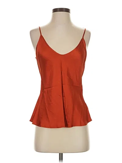 L'agence Sleeveless Top Orange Sweetheart Neckline Tops