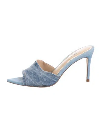 Pre-owned L'agence Slides In Blue