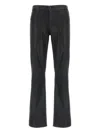 L'agence Sneeki Coated Flared Jeans In Black