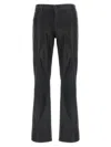 L'agence Sneeki Coated Flared Jeans In Black