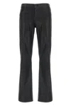 L'agence Sneeki Coated Flared Jeans In Black