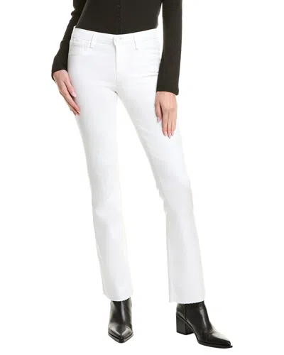 L'agence Sneeki Low-rise Sneaker Straight Jean In White