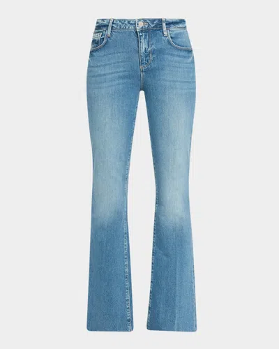 L'agence Sneeki Low-rise Straight-leg Jeans In Blue