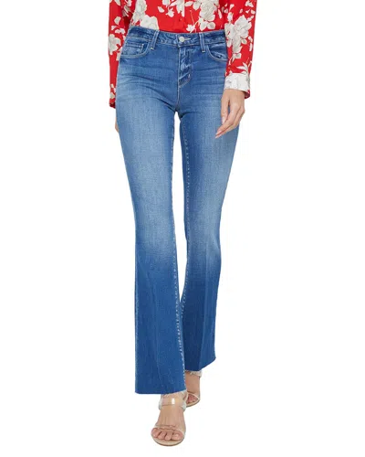 L'agence Sneeki Low-rise Sneaker Straight Jean In Blue