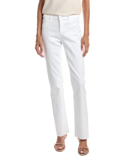 L'agence Sneeki Low-rise Sneaker Straight Jean In White