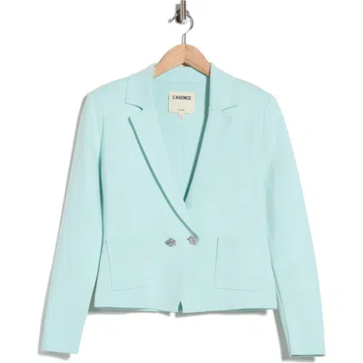 L'agence Sofia Knit Blazer In Blue