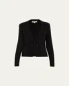 L'agence Sofia Knit Blazer In Black