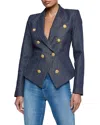 L'agence Solar Structured Blazer In Blue