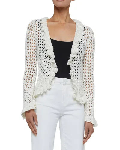 L'agence Lagence Solaris Open-knit Cardigan In Neutral